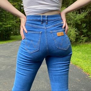 Retro Wrangler High Waisted Skinny Jeans